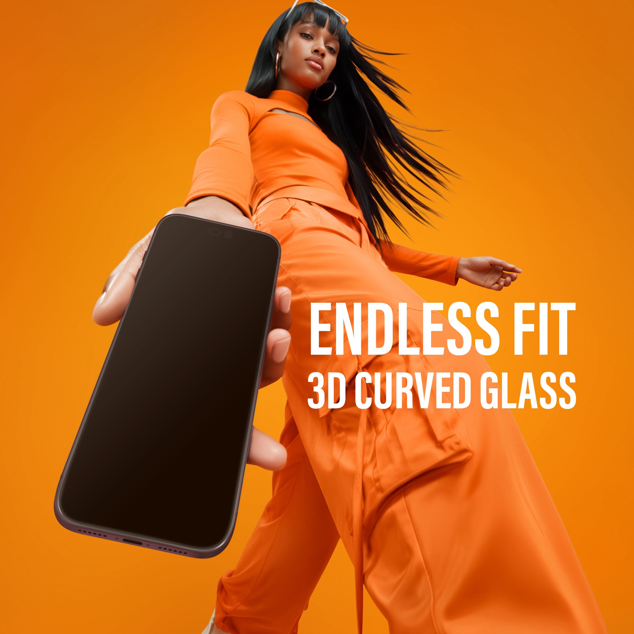 PanzerGlass® Endless Fit 3D Curve Screen Protector iPhone 18 Pro | 17 Pro w. FastFit Tool